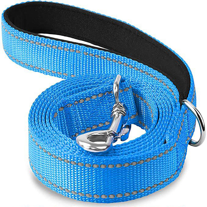 Laisse bleu nylon