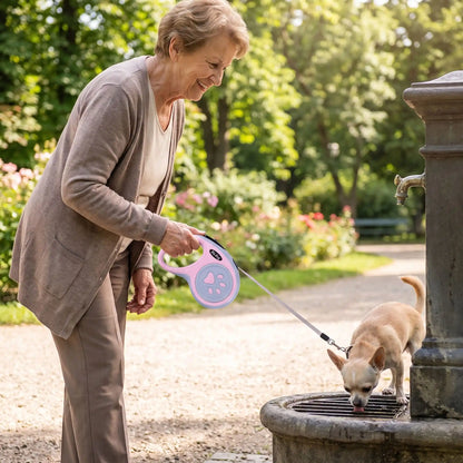 Laisse pour chien rose