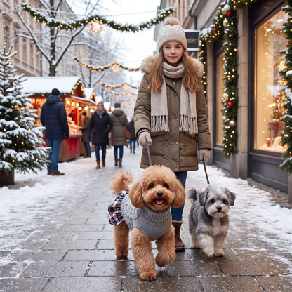 Vêtement de Noël pour chien | Robe Pull Nœud Papillon