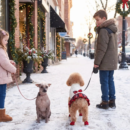 Vêtement de Noël pour chien | Robe Pull Nœud Papillon