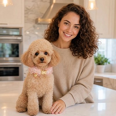 Collier Chien maman avec son chien