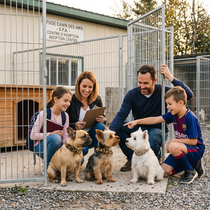 Collier pour chien famille chiens adoption