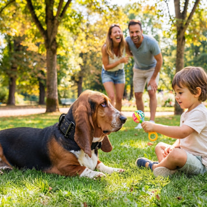Collier pour chien jeu familial au parc
