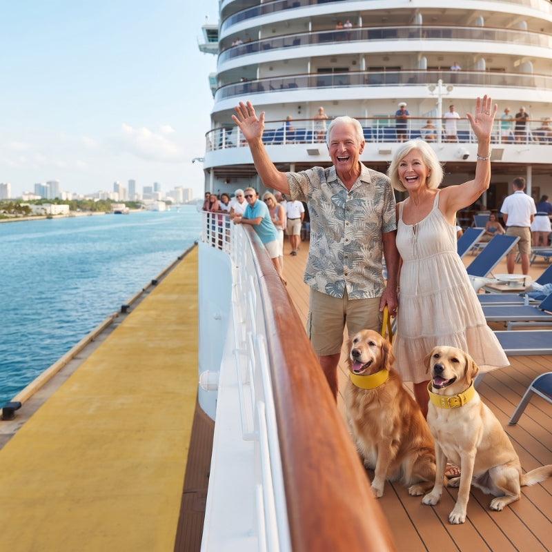 Collier pour chien voyage en croisière