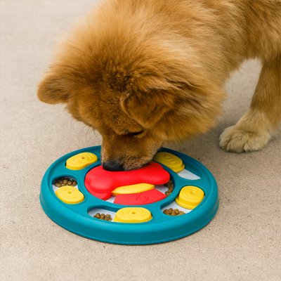Gamelle anti glouton Chien bleu jouet