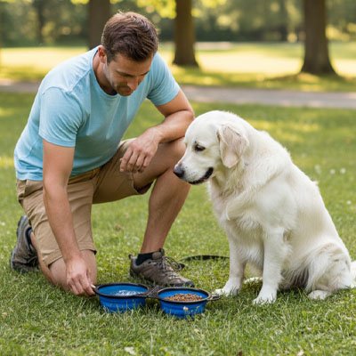 Gamelle Chien bleu