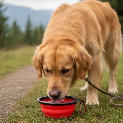 Gamelle pour Chien bois de l'eau