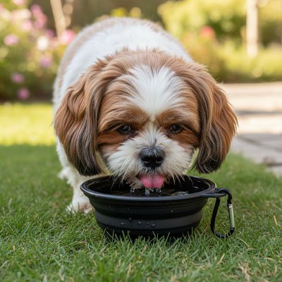 Gamelle pour Chien silicon noir
