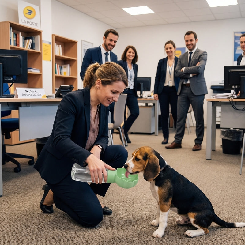 Gourde pour Chien directrice bureau de poste collègue qui rit