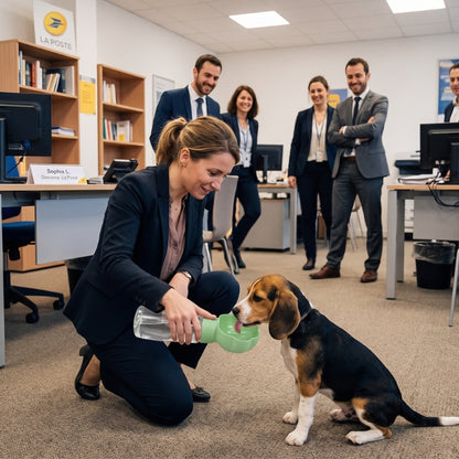 Gourde pour Chien directrice bureau de poste collègue qui rit