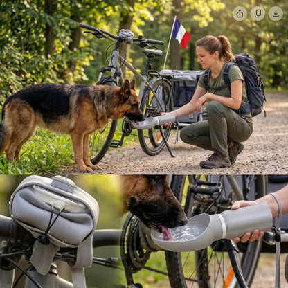 Gourde pour Chien dimension du produit 750 ml et 350 ml