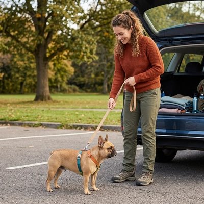 Harnais chien Chien débarque voiture