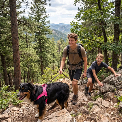 Harnais pour chien Rose en montagne
