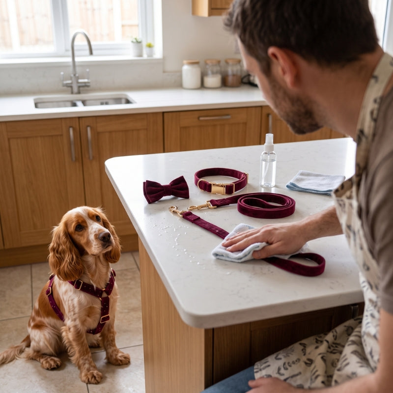 Harnais pour chien entretien du harnais à la maison avec un chien et ses accessoires