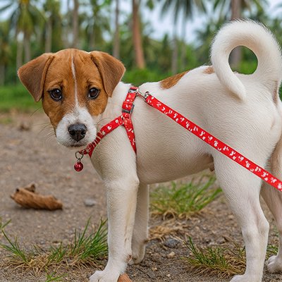 Laisse pour Chien laisse rouge sur chien
