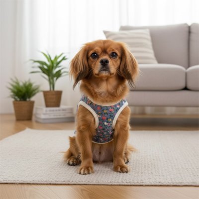 Manteau Chien bleu fleury