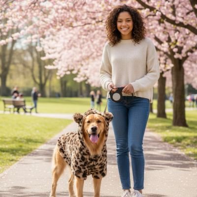 Manteau Chien léopard oreilles