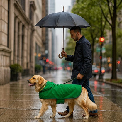 Manteau chien vert