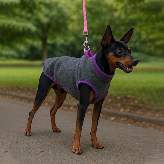 Manteau pour Chien Gris polaire