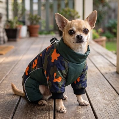 Manteau pour Chien vert À la maison