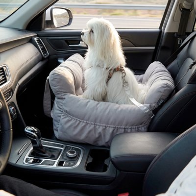 Siege auto pour chien confortable moelleux siège arrière
