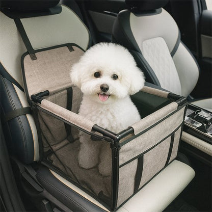 Siege auto pour chien sur banc de voiture